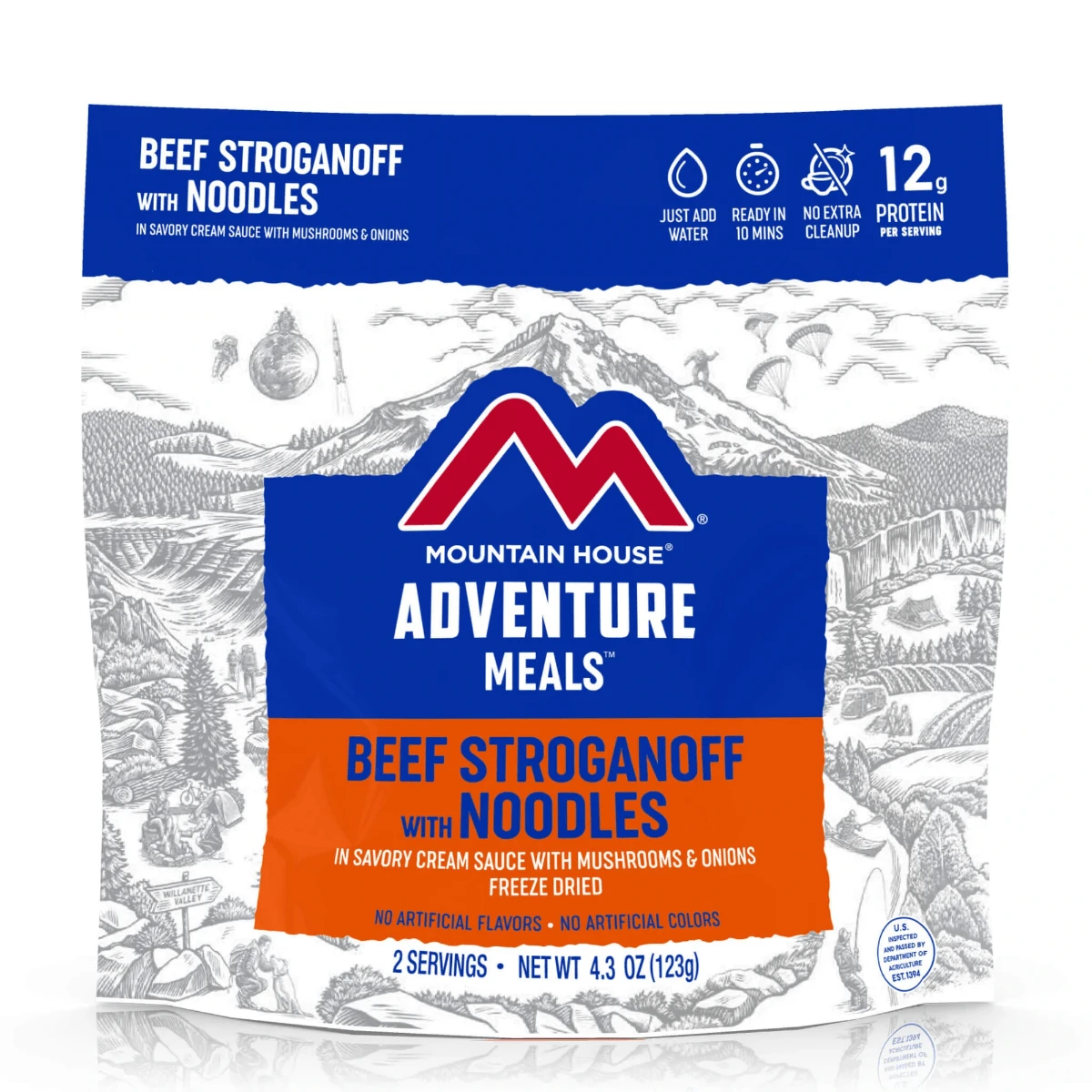 Mountain House Beef Stroganoff Noodles Freeze Dried Meal 5 Mountain House Beef Stroganoff Noodles Freeze Dried Meal - Image 3