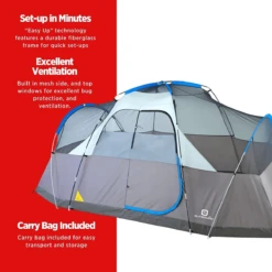 Outbound 8-Person Dome Tent W/ Rain Fly & Carry Bag -Outdoor Adventure Shop 1607868 1200 auto