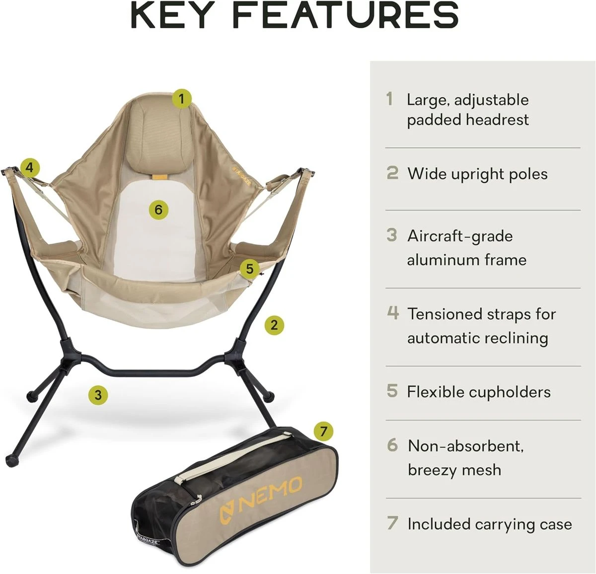 NEMO Equipment Stargaze Reclining Camp Chair 6 NEMO Equipment Stargaze Reclining Camp Chair - Image 4