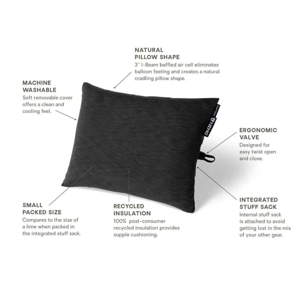 NEMO EQUIPMENT NEMO Fillo Elite Ultralight Backpacking Pillow 6 NEMO EQUIPMENT NEMO Fillo Elite Ultralight Backpacking Pillow - Image 4