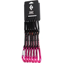 Black Diamond HotForge Hybrid Quickdraw Quickpack (6 Pack) -Outdoor Adventure Shop Black Diamond HOTFORGE HYBRID QUICKPACK 12cm Ultra Pink