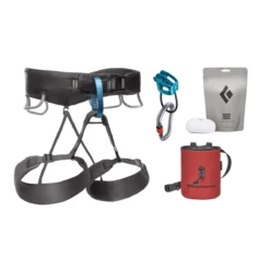 Black Diamond Momentum Climbing Harness Package - Men's -Outdoor Adventure Shop Black Diamond Momentum Climbing Harness Package Men s Anthracite