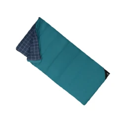 Woods Heritage Cotton Flannel 5° Sleeping Bag -Outdoor Adventure Shop NWEB WOODS HERITAGE BAG 15 Blue Regular
