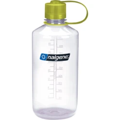Nalgene Tritan Narrow Mouth Water Bottle -Outdoor Adventure Shop Nalgene Tritan Narrow Mouth Water Bottle Clear Green Lid