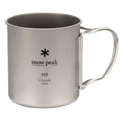 Snowpeak Ti-Single 450 Cup -Outdoor Adventure Shop Snow Peak Ti single 450 Cup Titanium