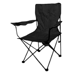 World Famous Sports Quad Folding Chair With Arm Rest -Outdoor Adventure Shop World Famous Sports Quad Folding Chair Black