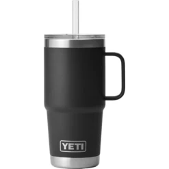 YETI Rambler 25oz Mug With Straw Lid -Outdoor Adventure Shop YETI Rambler 25oz Mug With Straw Lid Black