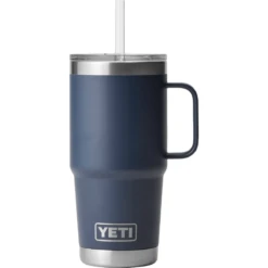 YETI Rambler 25oz Mug With Straw Lid -Outdoor Adventure Shop YETI Rambler 25oz Mug With Straw Lid Navy