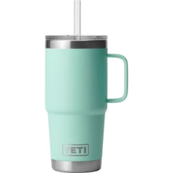 YETI Rambler 25oz Mug With Straw Lid -Outdoor Adventure Shop YETI Rambler 25oz Mug With Straw Lid Seafoam